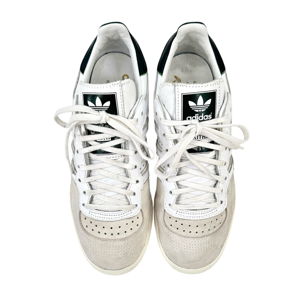KITH x Adidas Handball Top - White Gray Navy Blue Leather Suede Lowtop Sneakers